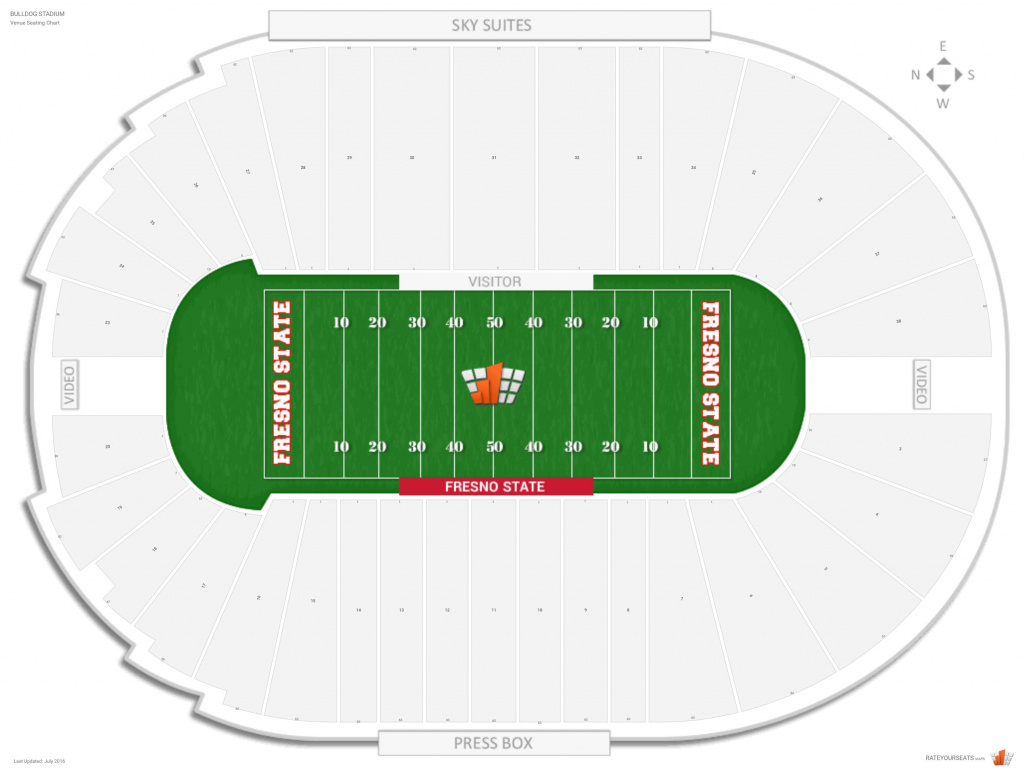 Bulldog Stadium (Fresno State) Seating Guide - Rateyourseats regarding Fresno State Stadium Map