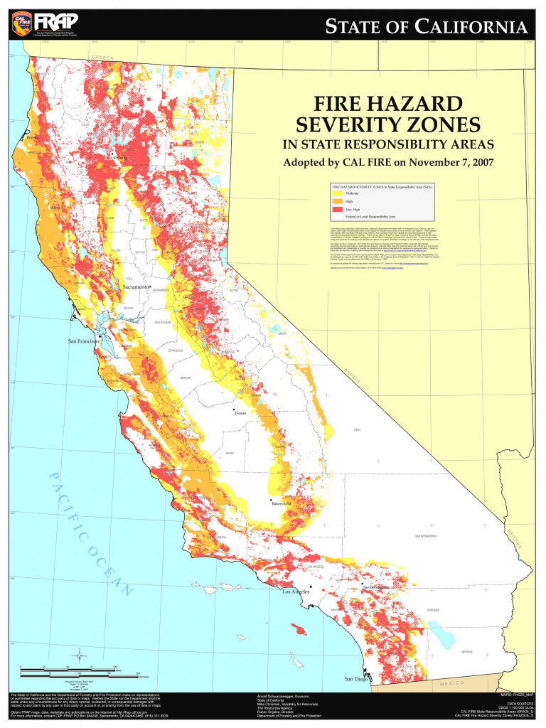 Cal Fire - California Fire Hazard Severity Zone Map Update Project for California State Fire Map