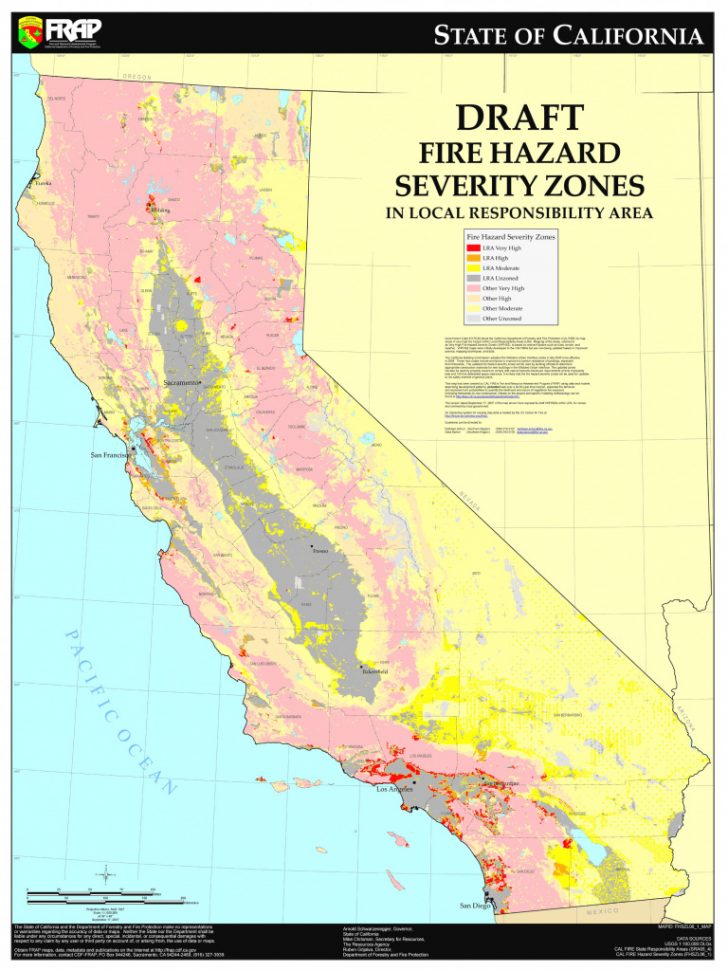 Cal Fire California Fire Hazard - Cal Fire California Fire Hazard Severity Zone Map Update Project Throughout California State Fire Map 728x971 
