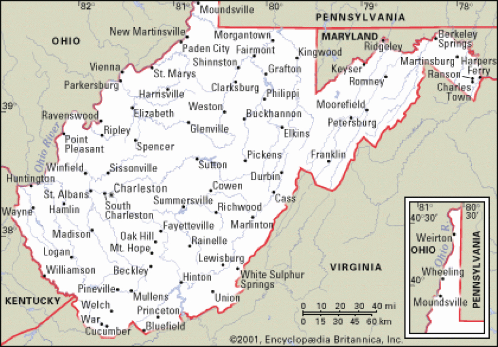 Calhoun Maps, Wirt Maps, West Virginia Maps, Appalachian Region Maps for West Virginia State Parks Map