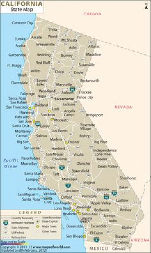 California Cities Map And Travel Information | Download Free in California State Map By City