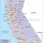 California Road Map, California Highway Map Throughout California Map With States