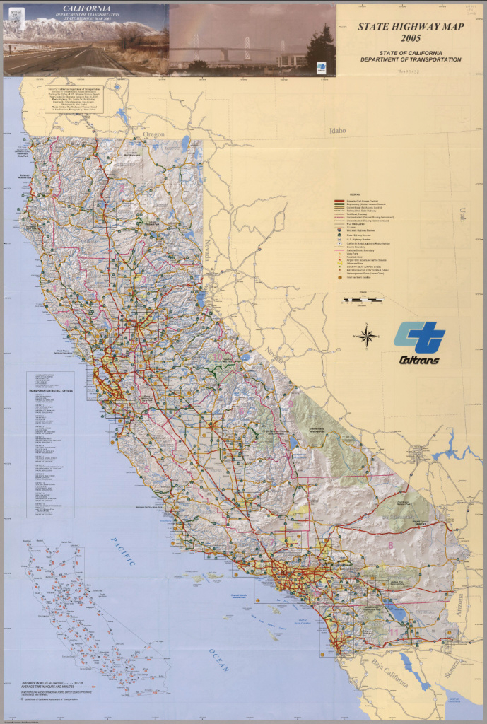 California) State Highway Map 2005. - David Rumsey Historical Map regarding State Highway Map