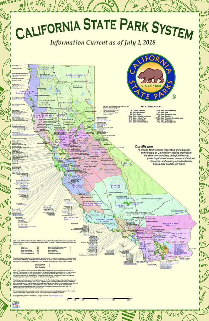 California State Park Maps with State Park Map