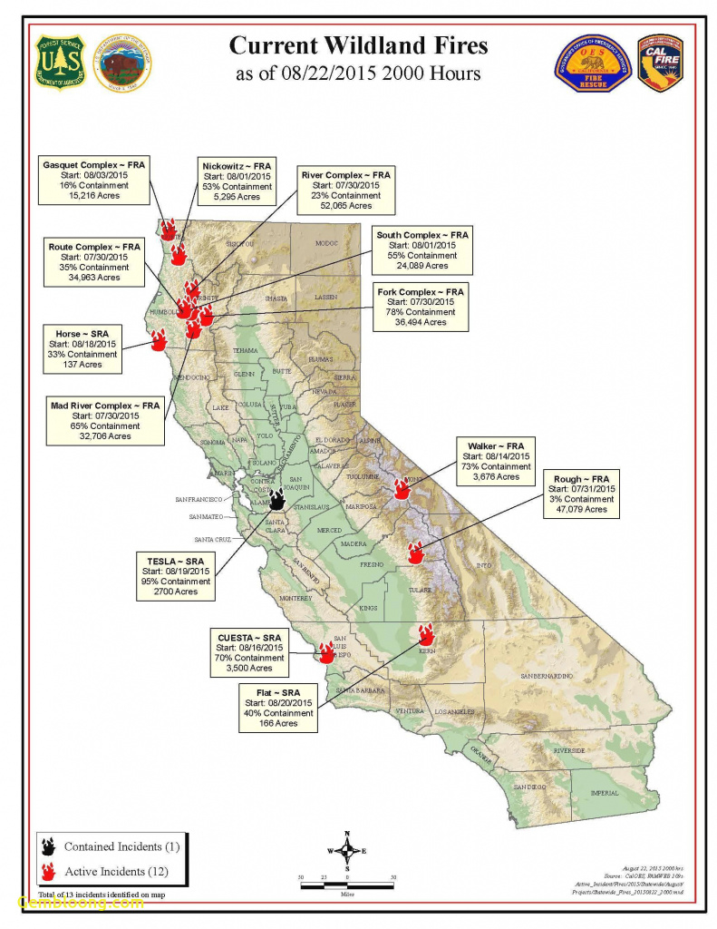 California Wildfire Map Current Printable Maps Map Current Fancy with California State Fire Map