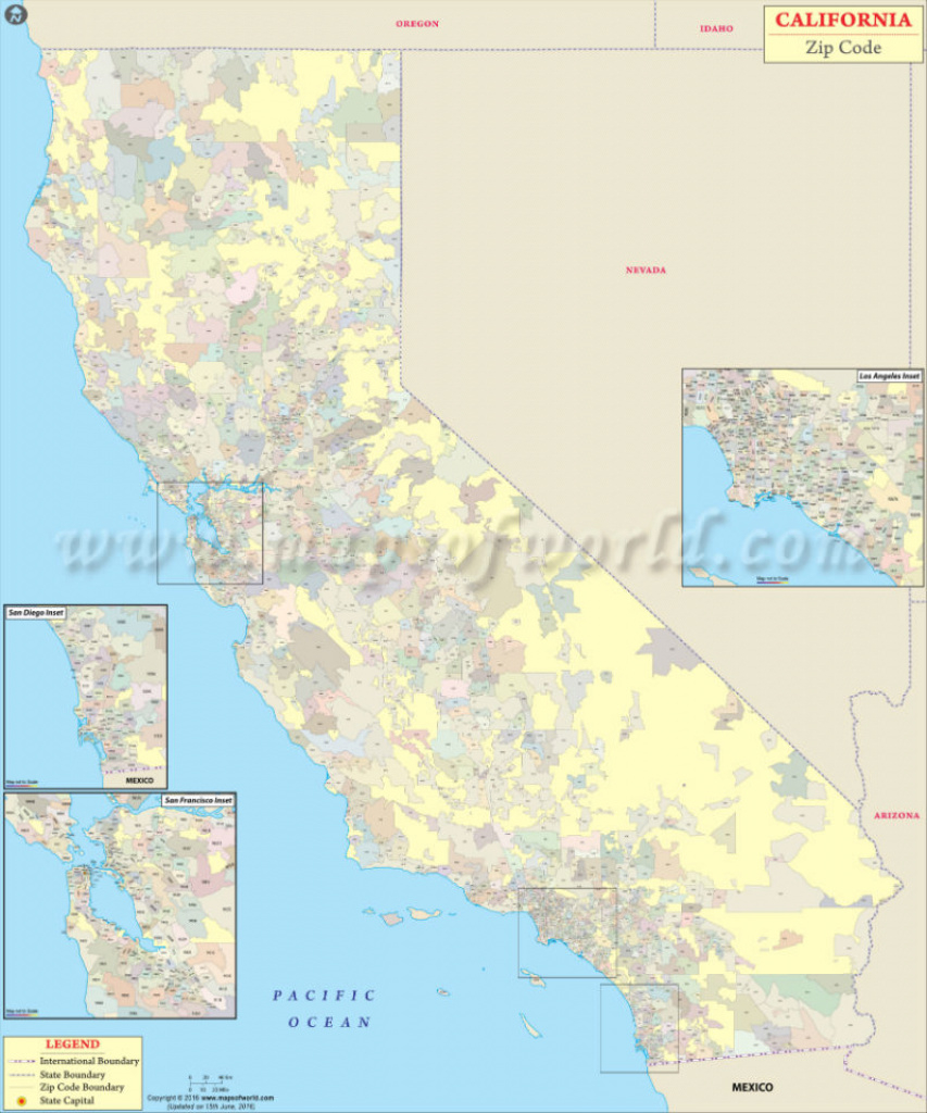 California Zip Code Map, California Postal Code regarding Usps Zip Code Map By State