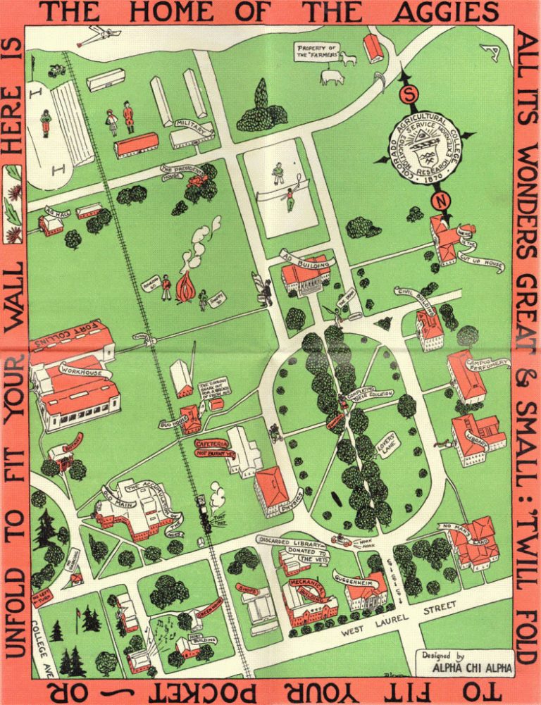 Colorado State University Campus Map - Printable Map