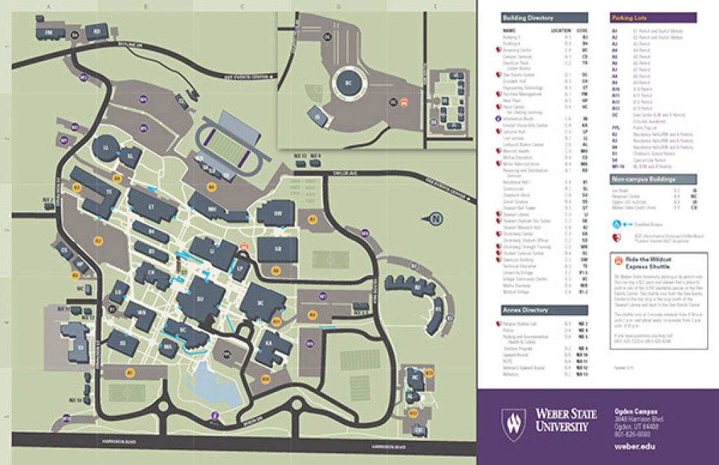 Campus Map: Weber State University On Behance with regard to Weber State Map