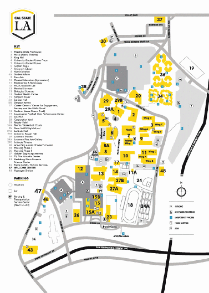 Campus Maps | Cal State La in California State University Map