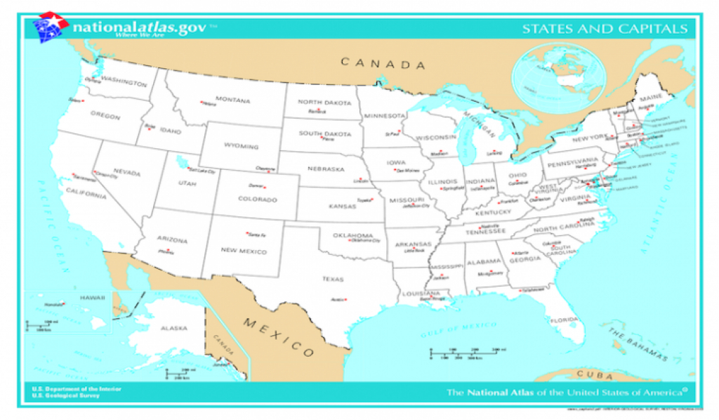 Capital Cities Of The 50 U.s. States - Worldatlas within Usa Map States And Capitals List