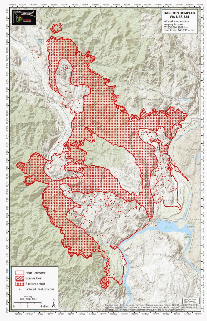 Carlton Complex Fire Largest In Washington State History - Wildfire pertaining to Washington State Fire Map