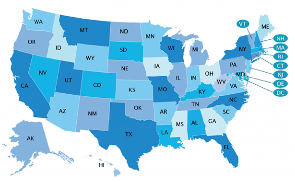 Ccrs Interactive State Map | College And Career Readiness And intended for Interactive State Map