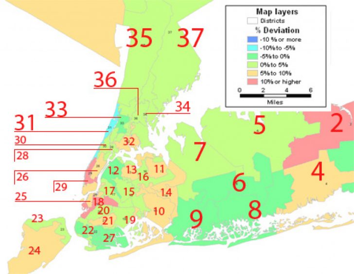 New York State Senate District Map