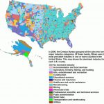 Censusscope    Demographic Maps: Most Common Industry Intended For United States Industry Map