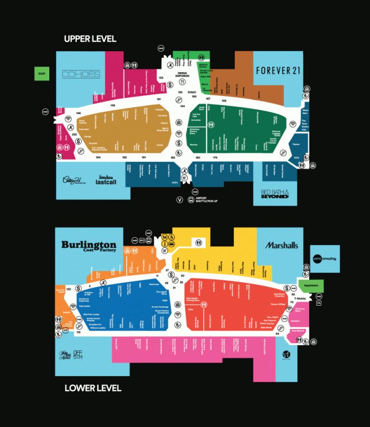 Center Map Of The Mills At Jersey Gardens® - A Shopping Center In ...