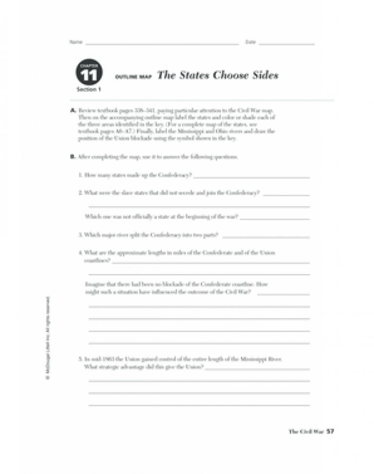 Chapter 11 Section 1 The States Choose Sides Pdf - Fill Online With ...