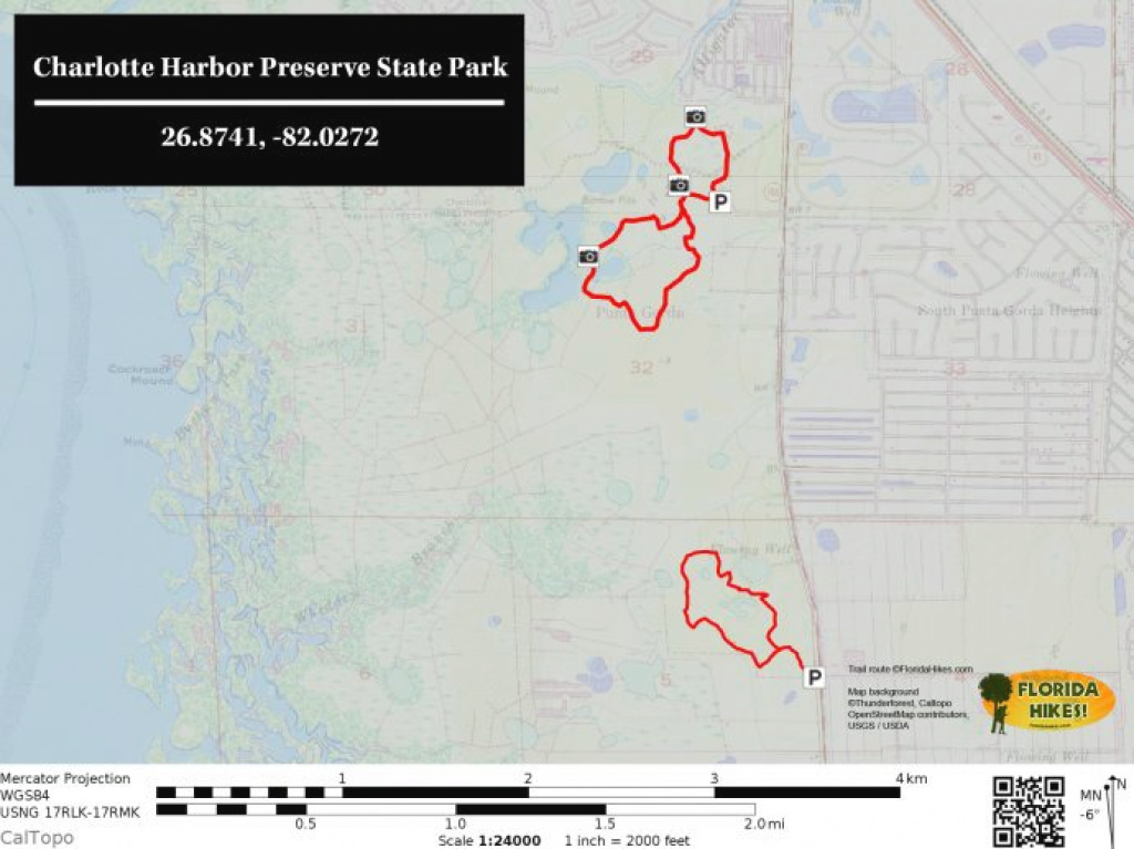 Charlotte Harbor Preserve State Park | Florida Hikes! in Charlotte Harbor Preserve State Park Trail Map