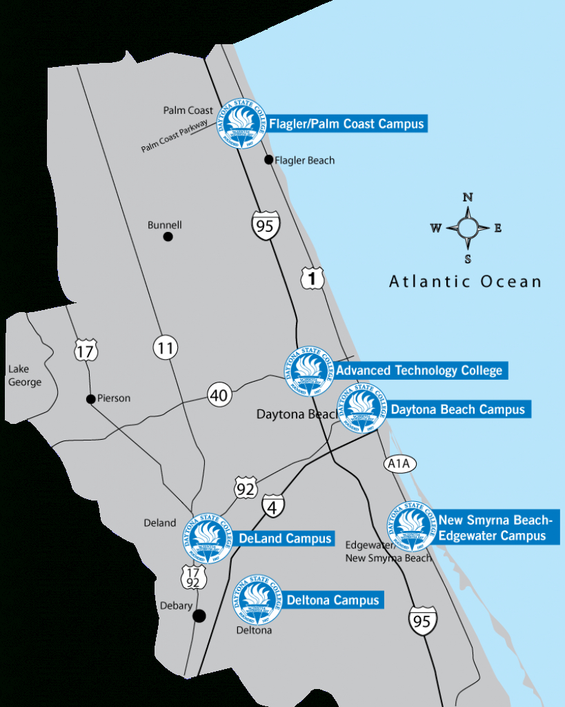 Choose Your Campus in Daytona State College Deland Campus Map