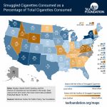 Cigarette Taxes And Cigarette Smugglingstate   Tax Foundation Pertaining To Cigarette Prices By State Map