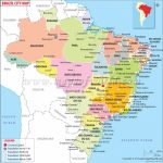 Cities In Brazil, Map Of Brazil Cities With Regard To Map Of Brazil States And Cities