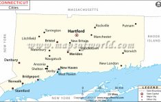 Cities In Connecticut, Connecticut Cities Map with regard to State Of Ct Map With Towns