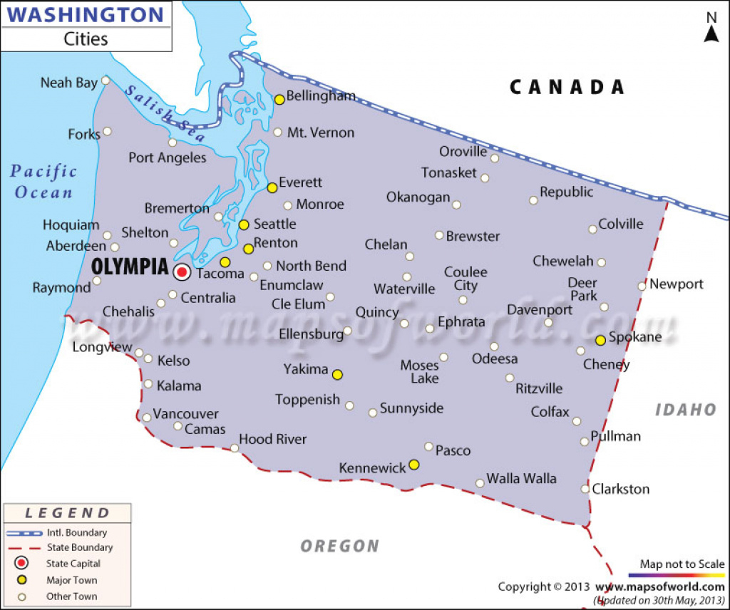 Cities In Washington, Washington Cities Map within Map Of Washington State Cities And Towns