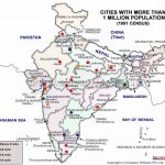 Cities With More Than One Million Population In India Within Map Of India With States And Cities