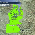 Coastal Flooding Threat In Washington State   Weathernation With Regard To Washington State Flood Map