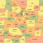 Colorado County Map Throughout Colorado State Map With Counties And Cities