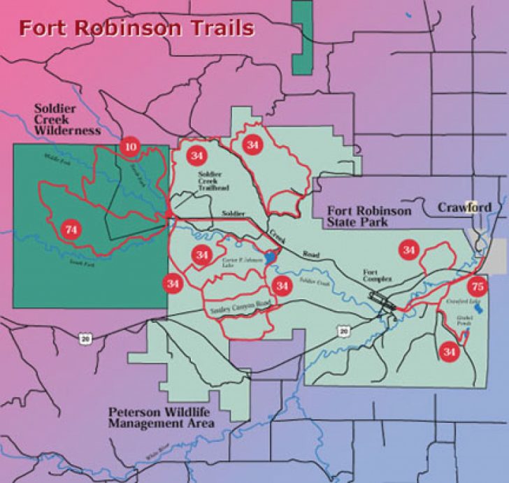 Map Of Fort Robinson State Park