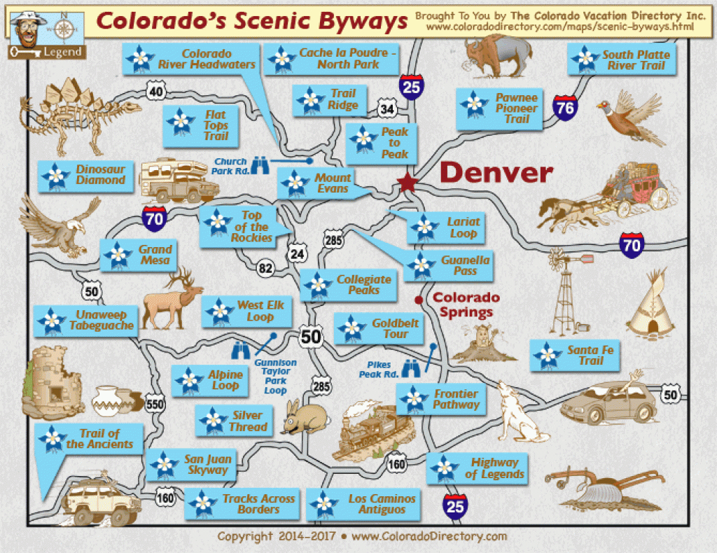 Colorado Scenic Byways Map | Drive Loop | Co Vacation Directory in Colorado State Driving Map