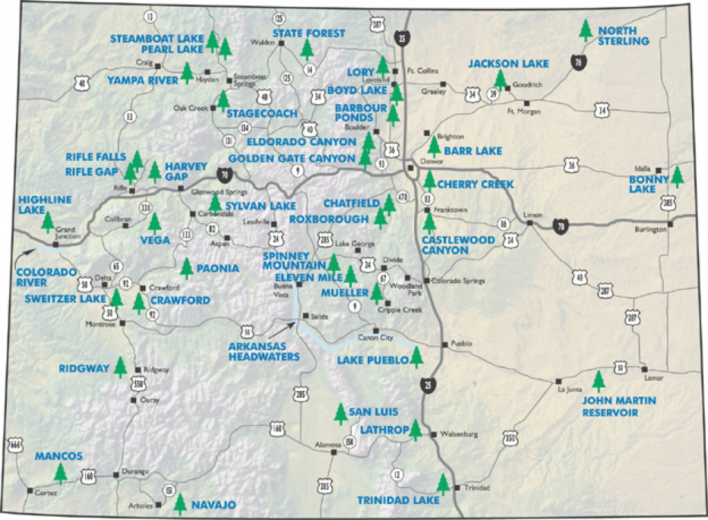 Colorado State And National Parks for Colorado State Parks Map