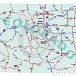 Colorado State Interstate Map Regarding Colorado State Driving Map