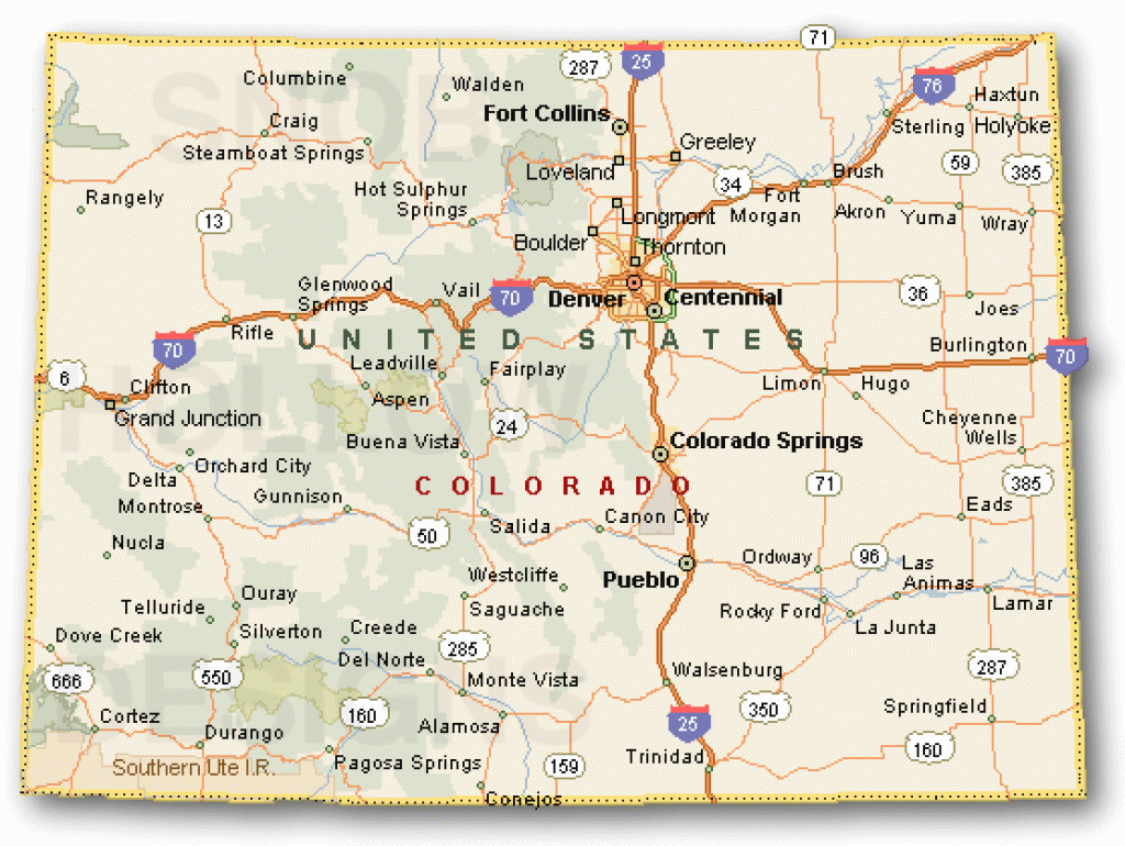 Printable Map Of Colorado Images And Photos Finder