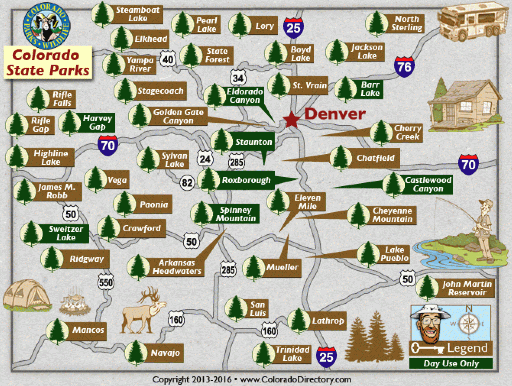 Colorado State Parks Map | Co Vacation Directory intended for Colorado State Parks Map