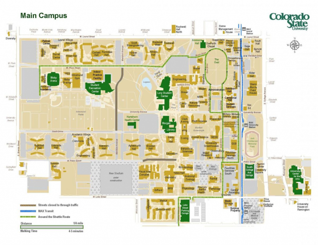 Colorado State University Fort Collins Campus Map | Tjalk with regard to Colorado State University Campus Map