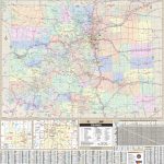 Colorado State Wall Map – Kappa Map Group Regarding State Wall Maps