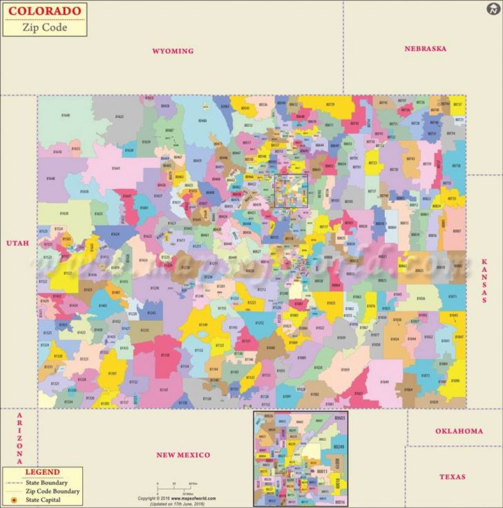 Colorado State Map With Counties And Cities