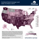 Combined State And Average Local Sales Tax Rates   Tax Foundation Within Us State Tax Map