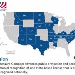 Compact State Map   Go Healthcare Staffing Regarding Nursing Compact States Map
