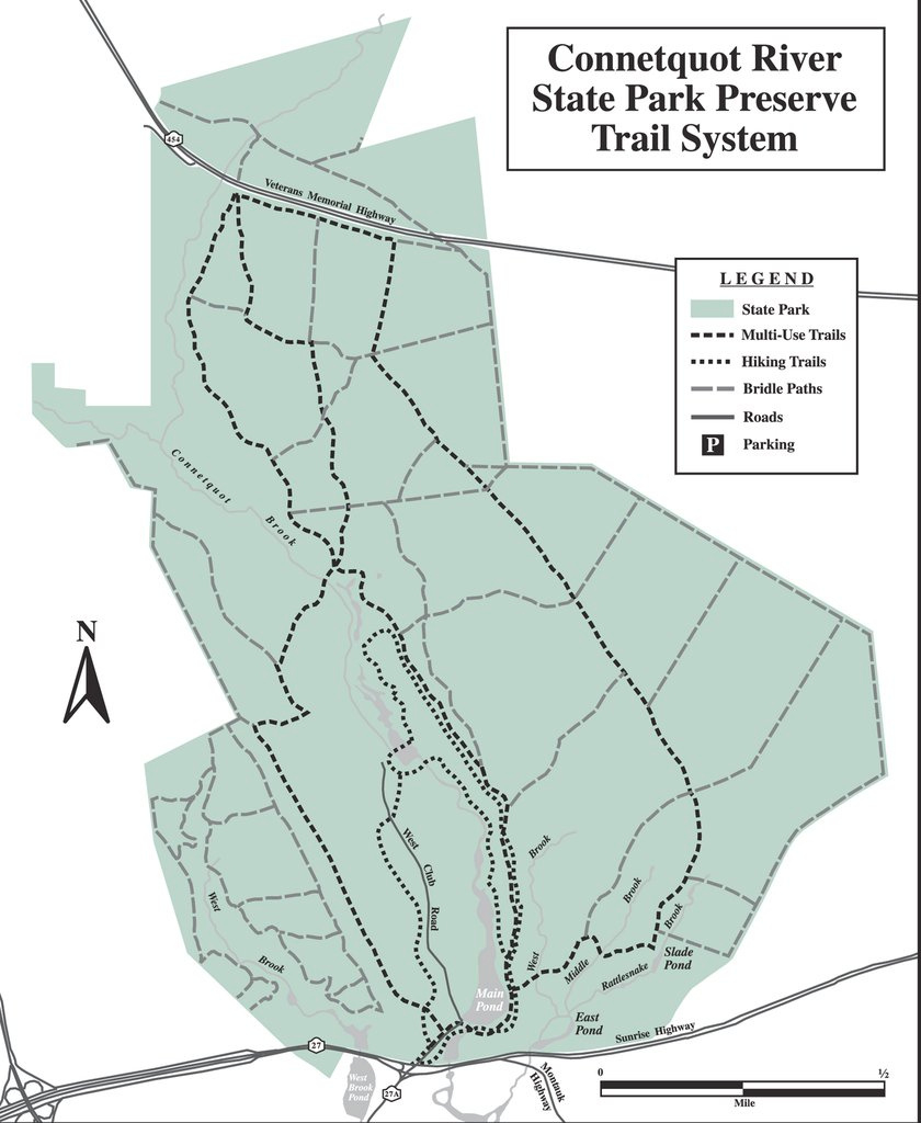 Connetquot River State Park - Maplets inside Connetquot State Park Trail Map
