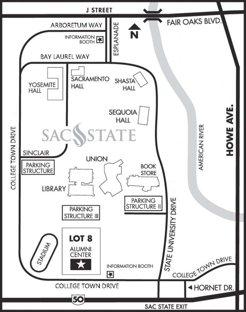 Contact Us/driving Directions with Sacramento State Map Pdf