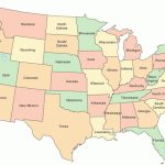 Contiguous United States Color Outline Map Within A Big Picture Of The United States Map