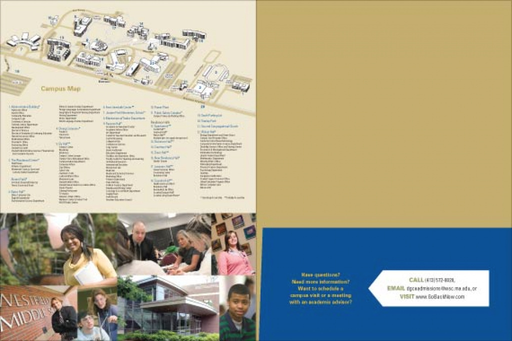 Continuing Education Marketing Collateral Viewbook Design | Guy With throughout Westfield State Map