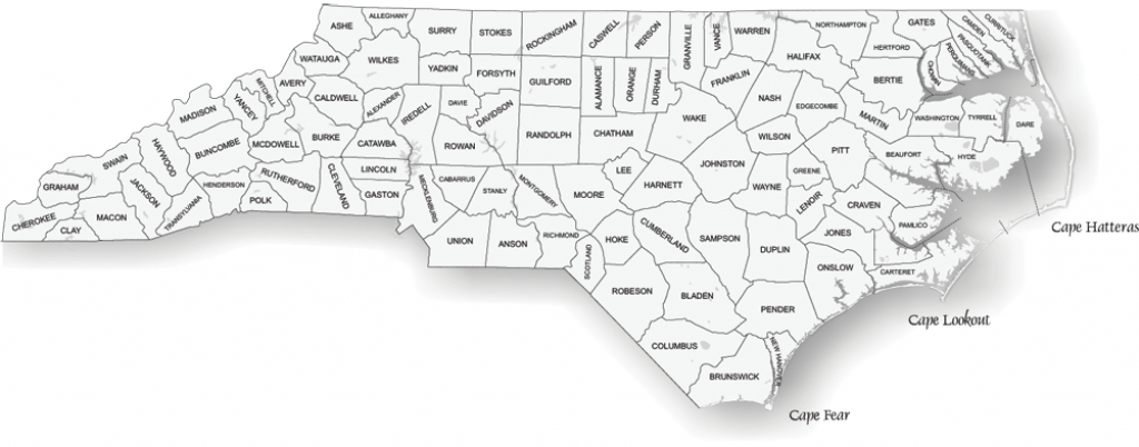 Counties | Ncpedia intended for Nc State Map With Counties