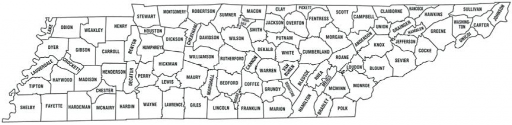 County Map Tn Tennessee State Showing Counties – Peterbilt with regard to Tennessee State Map With Counties