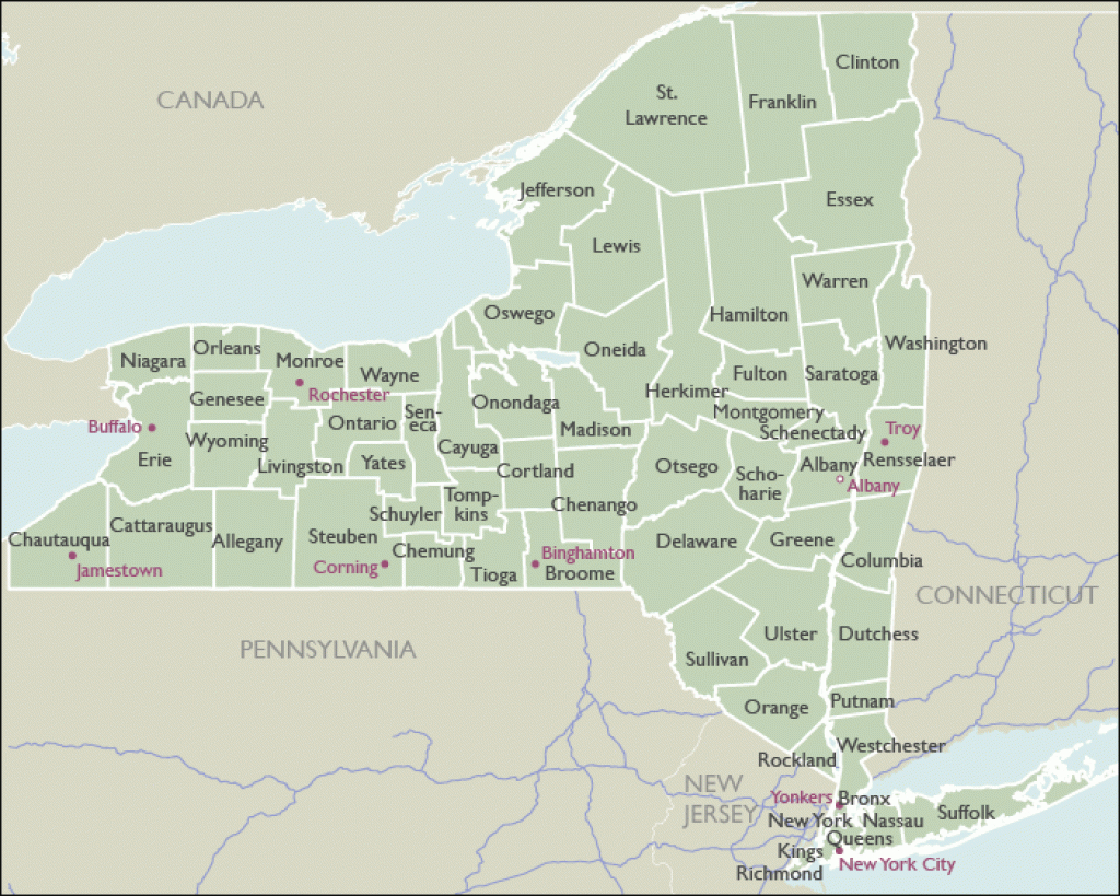 County Zip Code Wall Maps Of New York for Usps Zip Code Map By State