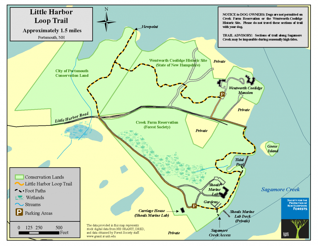 Creek Farm | Forest Society throughout Odiorne State Park Trail Map