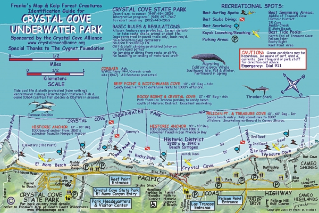 Crystal Cove | Franko&amp;#039;s Fabulous Maps Of Favorite Places in Crystal Cove State Park Map
