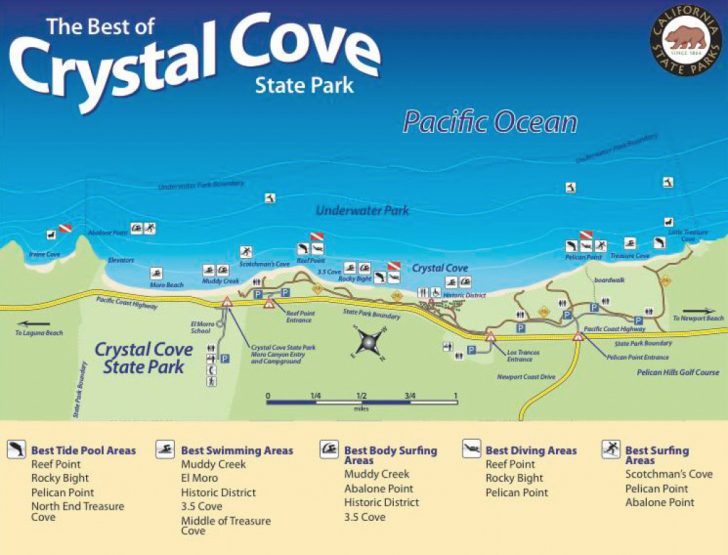 Crystal Cove State Park Map